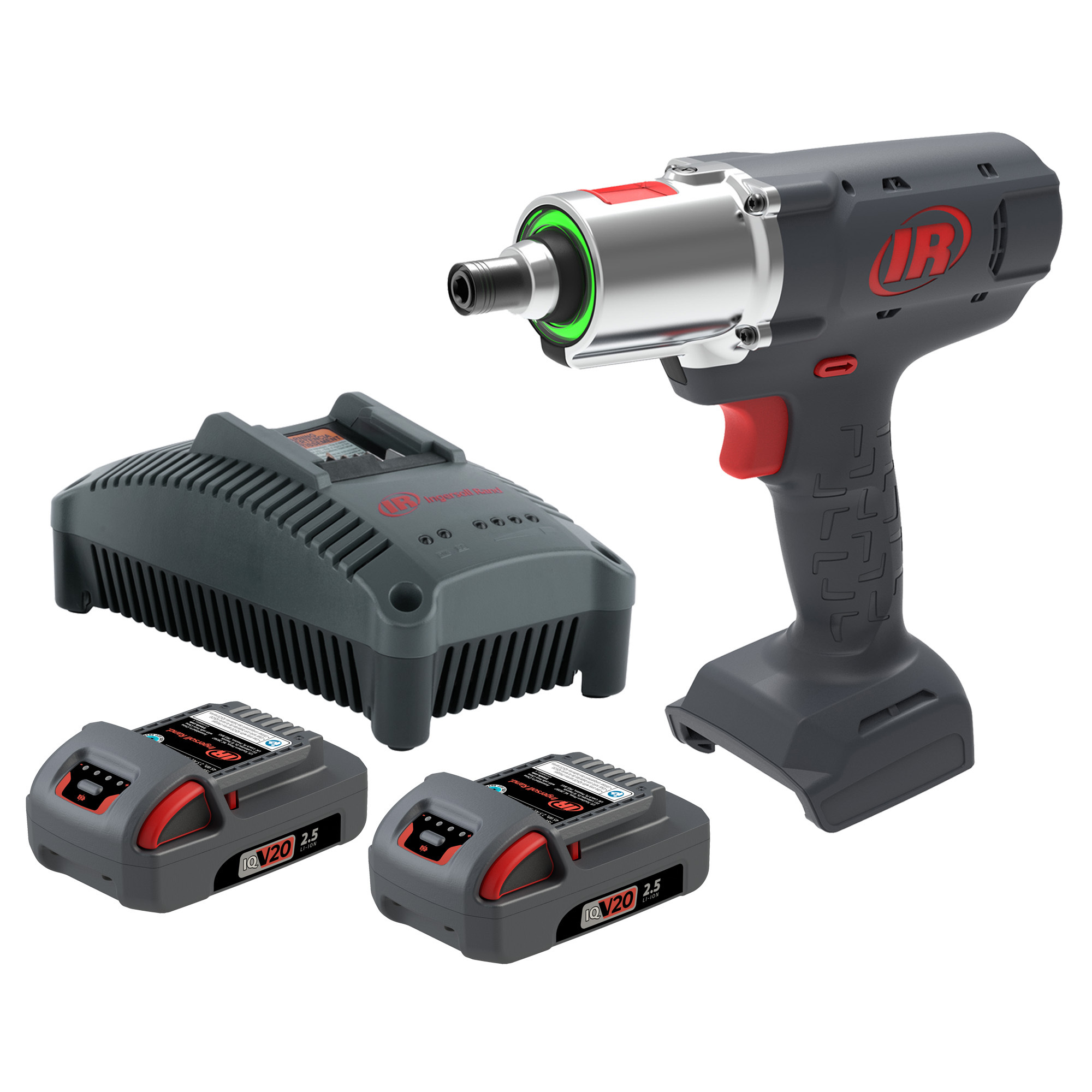 Ingersoll Rand 1/4" Quick Change 20V Cordless Clutch Tool 2 Battery Kit, 12 Nm, 700 RPM, Non-Programmable, Pistol, QCN2P12Q4-K2